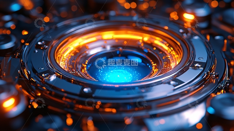 科技感金属圆环