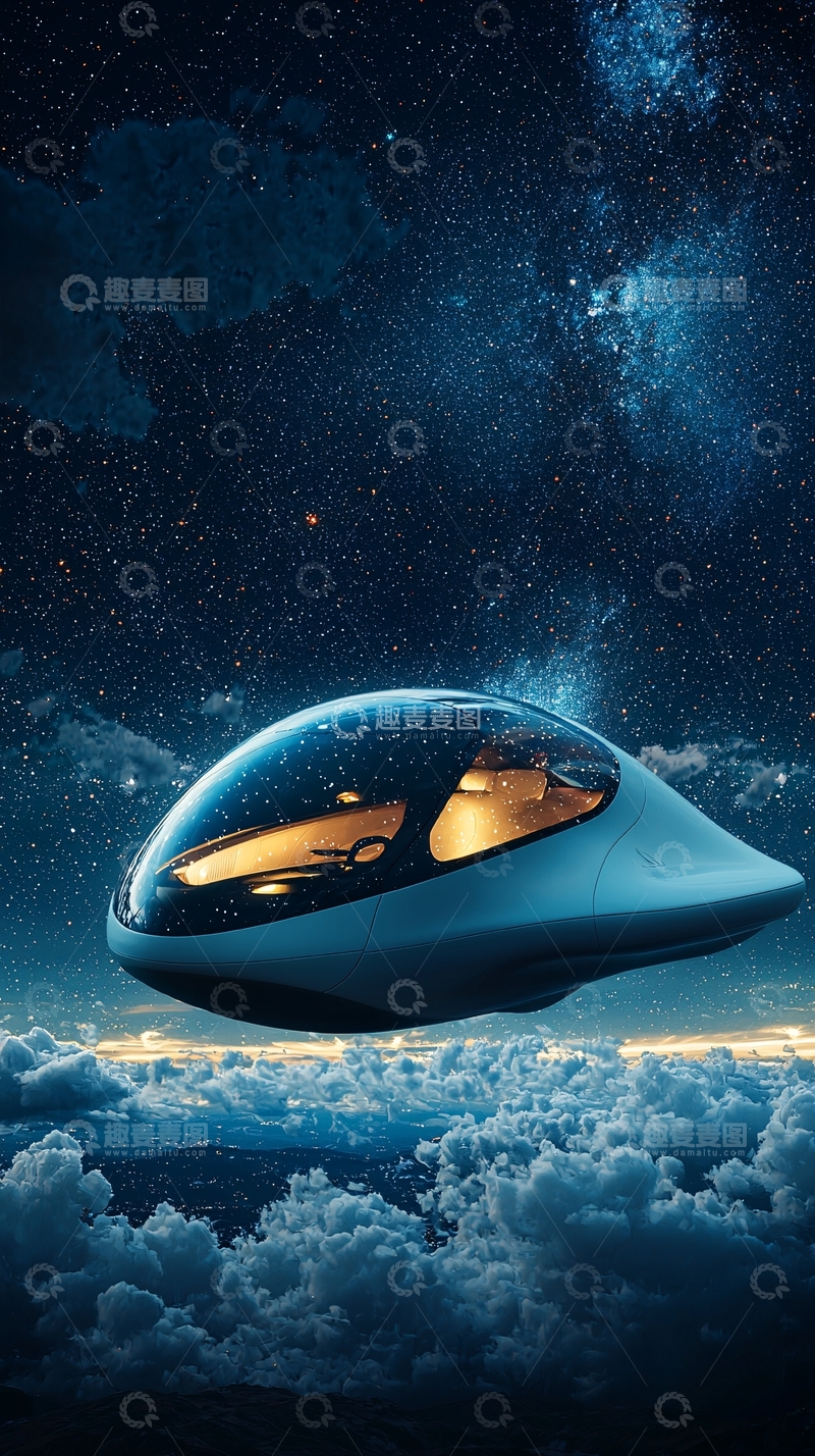 高清大图下载【趣麦麦图】未来太空飞船2