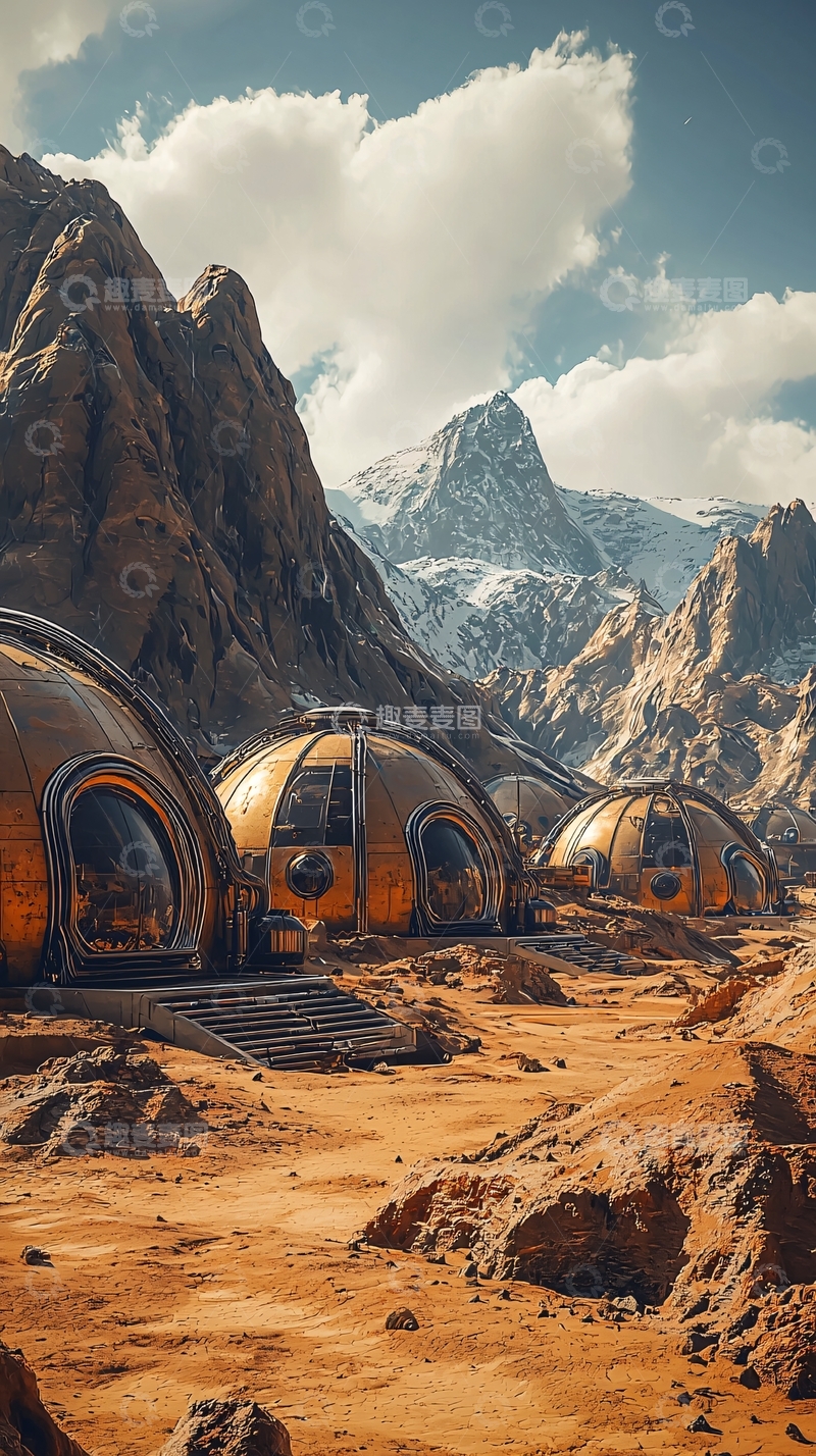 高清大图下载【趣麦麦图】火星基地9