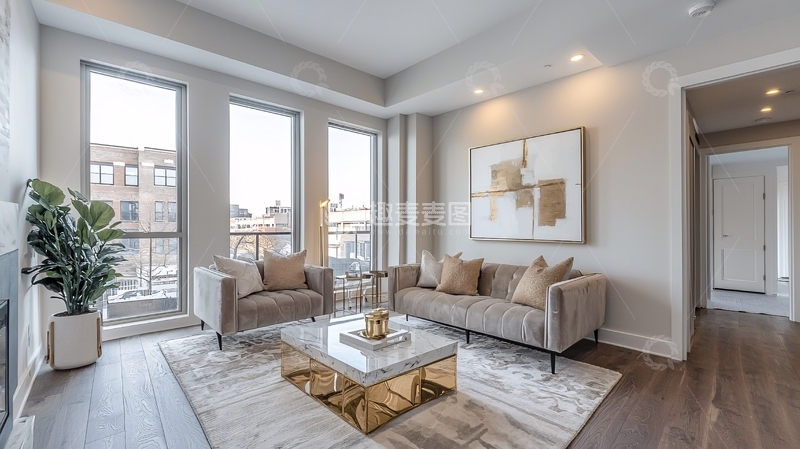 高清大图下载【趣麦麦图】现代简约客厅装修