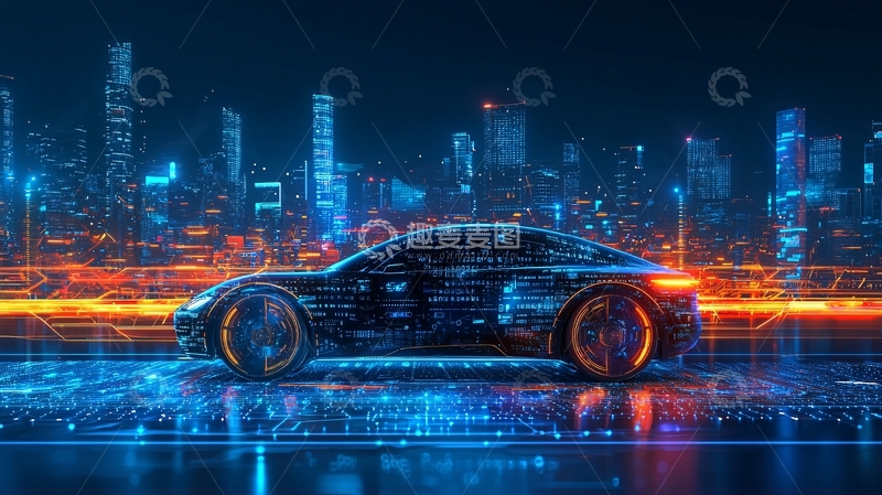 高清大图下载【趣麦麦图】未来科技感汽车
