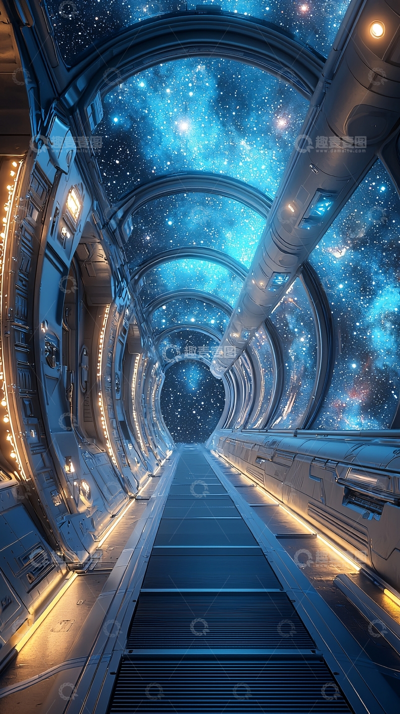 高清大图下载【趣麦麦图】宇宙飞船走廊