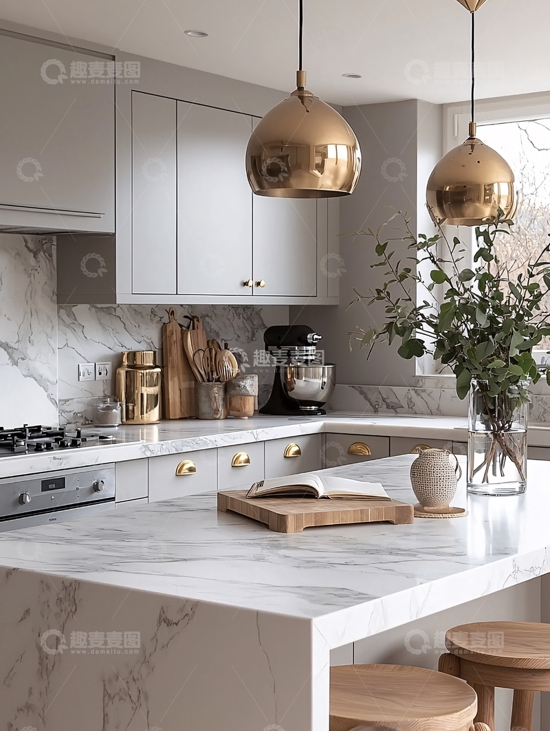 高清大图下载【趣麦麦图】现代简约厨房设计37