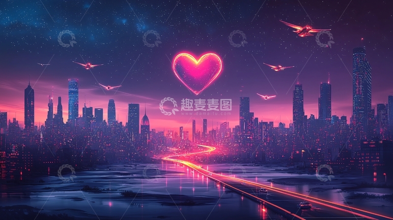 高清大图下载【趣麦麦图】未来都市