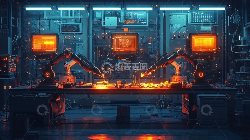 高清大图下载【趣麦麦图】未来科技实验室