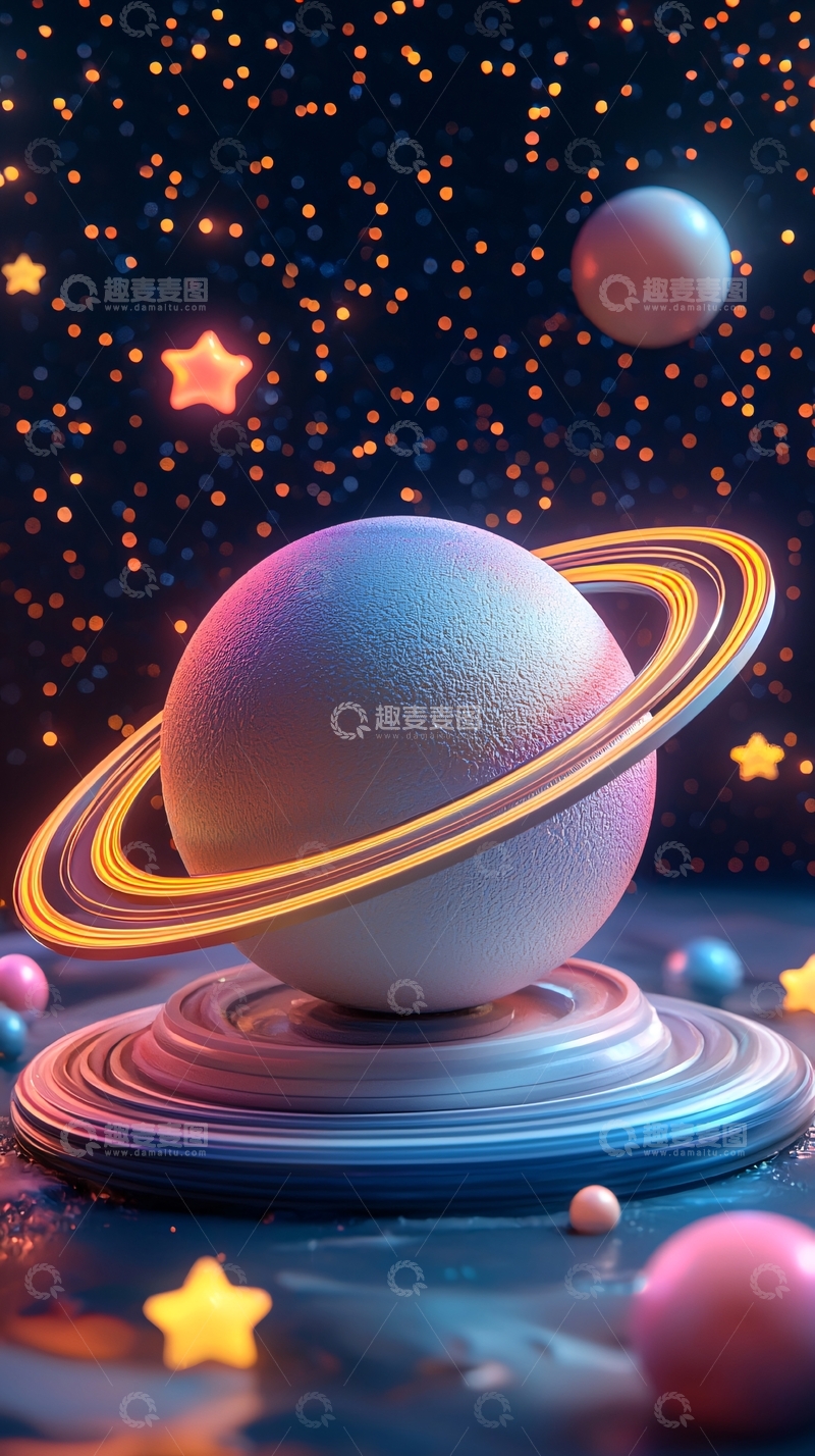 高清大图下载【趣麦麦图】星球环绕