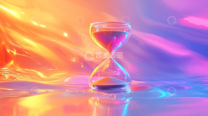 高清大图下载【趣麦麦图】流光溢彩的沙漏