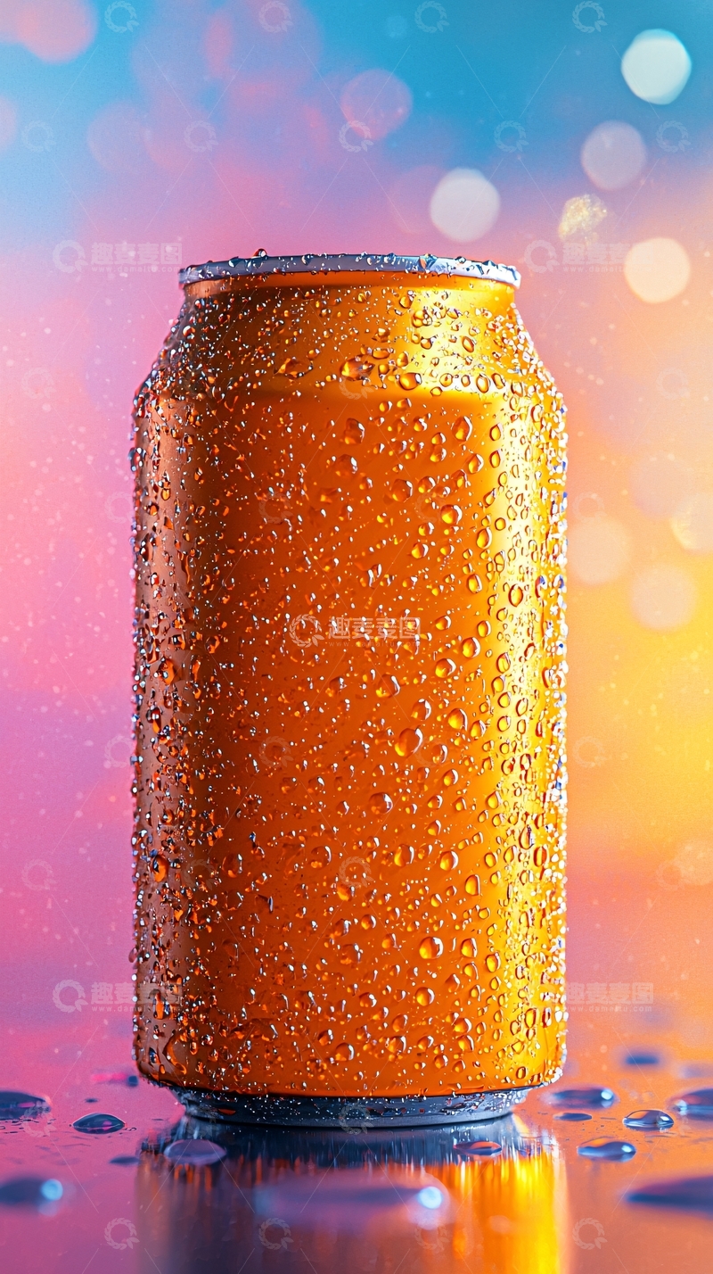 高清大图下载【趣麦麦图】冰爽金属罐饮料