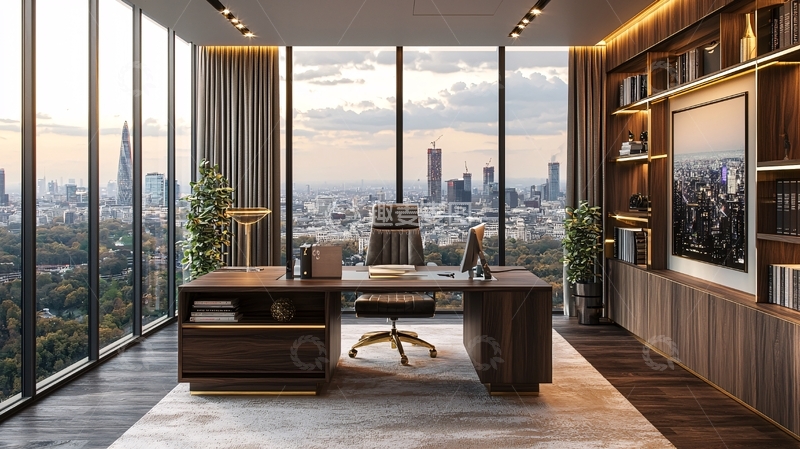 高清大图下载【趣麦麦图】高端现代总裁办公室