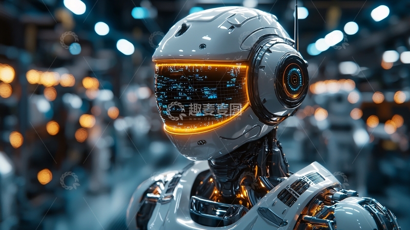 高清大图下载【趣麦麦图】未来科技感机器人
