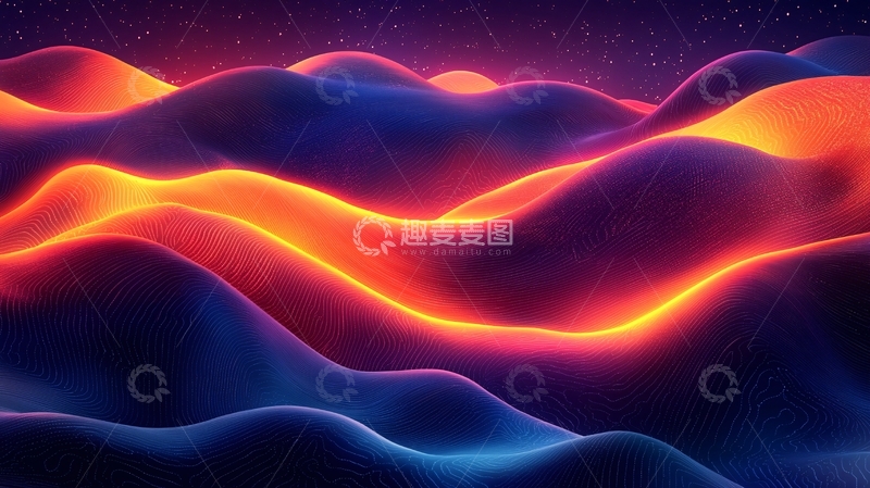 高清大图下载【趣麦麦图】抽象山峦