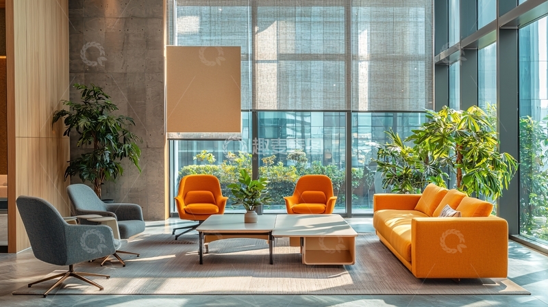 高清大图下载【趣麦麦图】现代简约大堂休息区