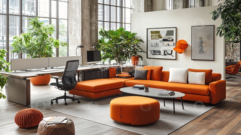 高清大图下载【趣麦麦图】现代办公室休闲区