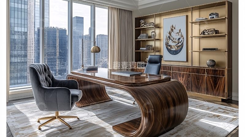 高清大图下载【趣麦麦图】高端大气现代办公桌