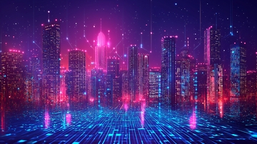 未来科技城市夜景