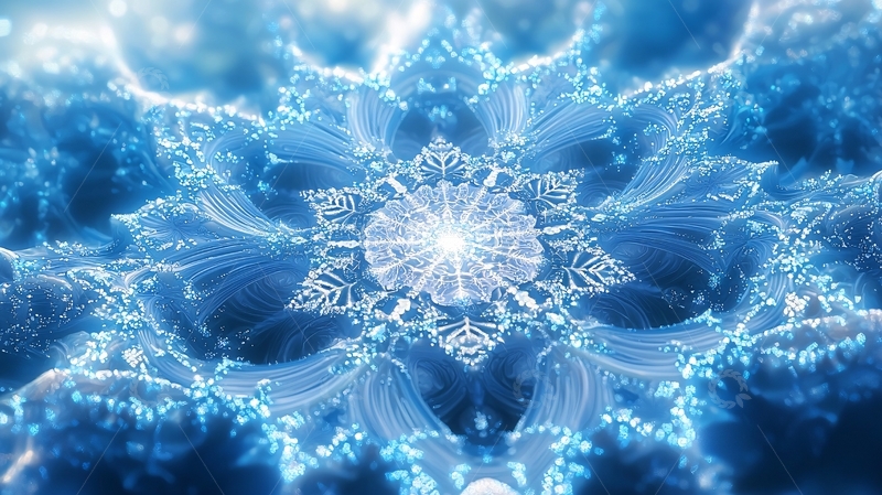 高清大图下载【趣麦麦图】冰晶雪花高清图