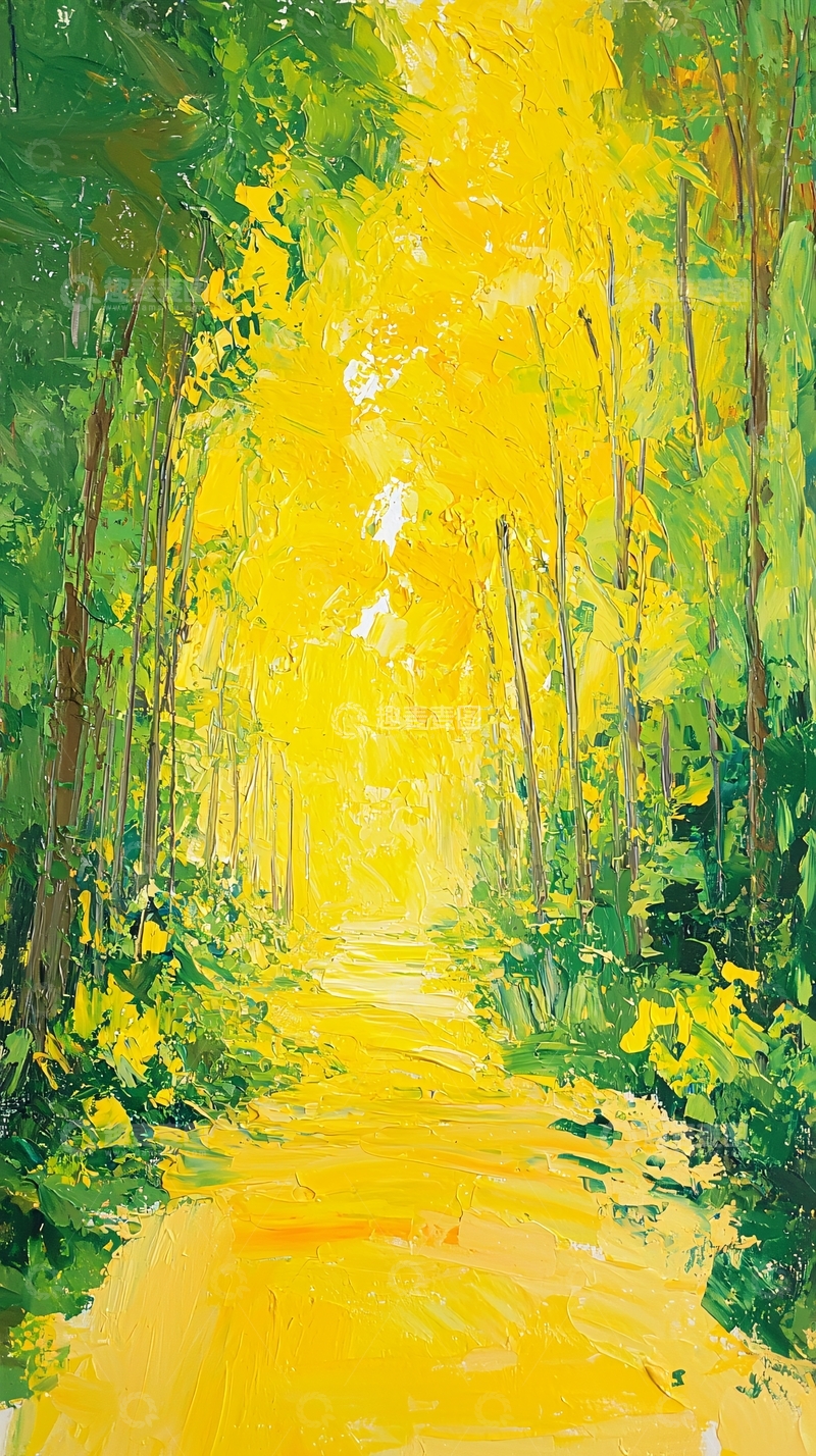 高清大图下载【趣麦麦图】阳光森林小路