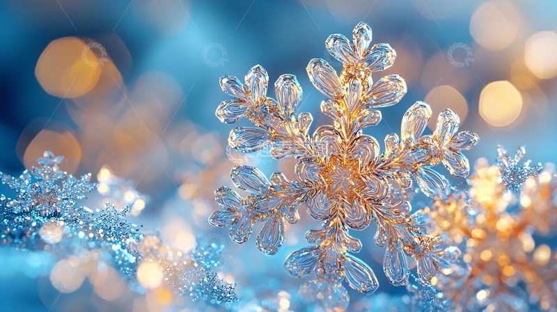 高清大图下载【趣麦麦图】高清雪花特写