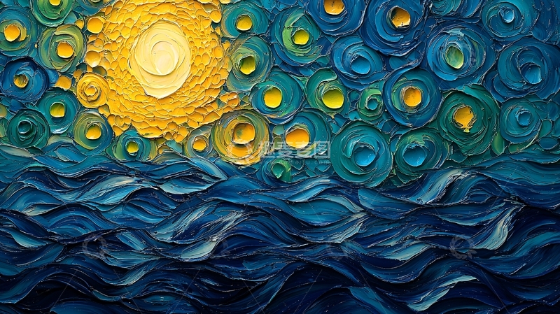 高清大图下载【趣麦麦图】抽象油画