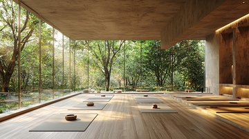 现代简约瑜伽室