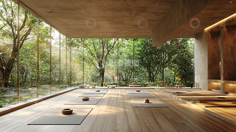 现代简约瑜伽室