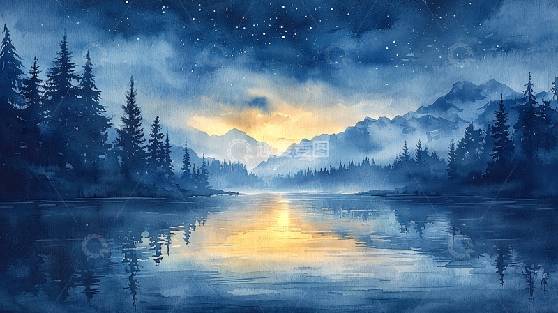 高清大图下载【趣麦麦图】水墨画山水风景