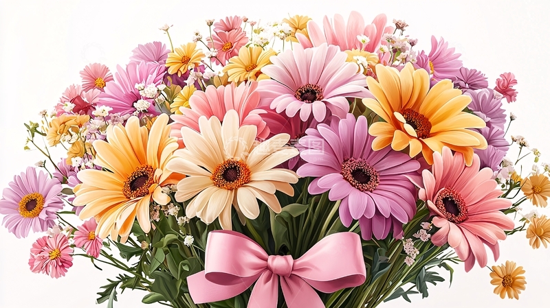 高清大图下载【趣麦麦图】多彩鲜花束