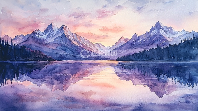 高清大图下载【趣麦麦图】水彩画