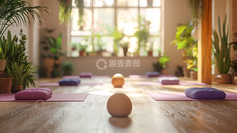 高清大图下载【趣麦麦图】瑜伽教室