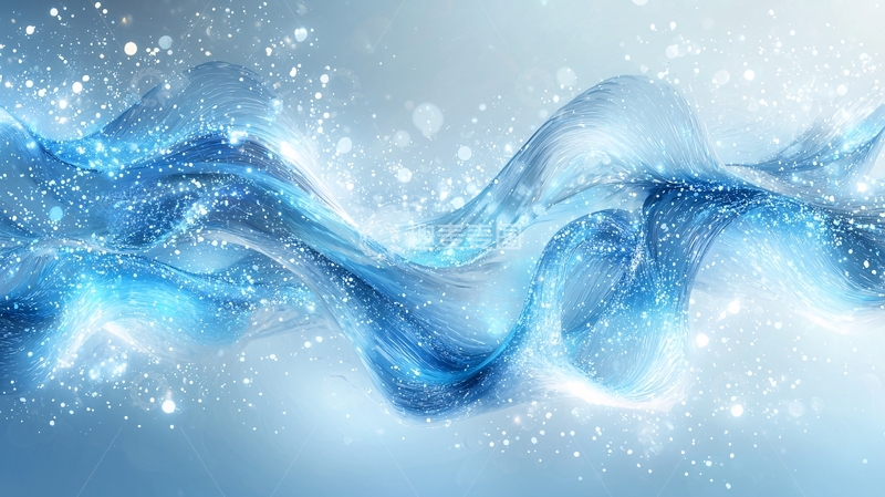 高清大图下载【趣麦麦图】蓝色水流波纹