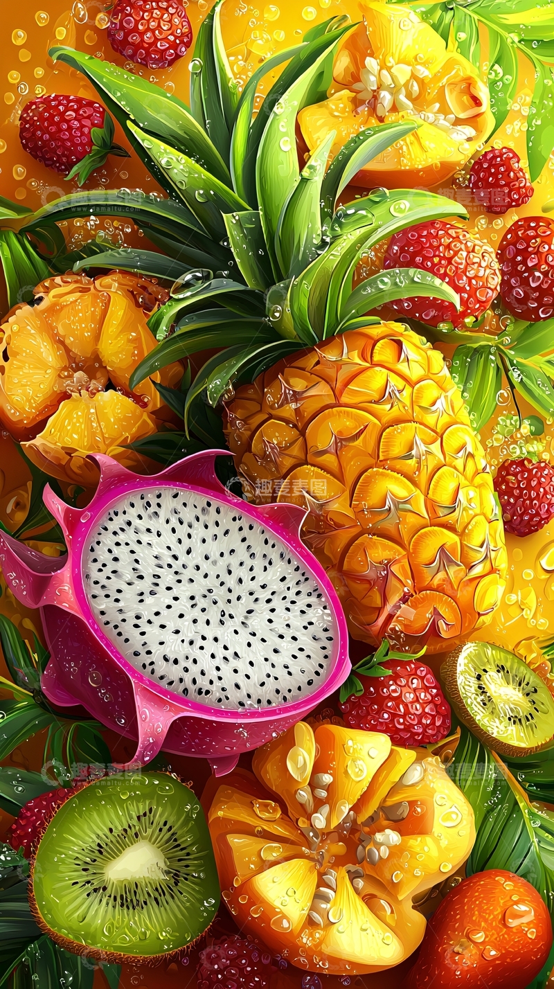 高清大图下载【趣麦麦图】水果背景图
