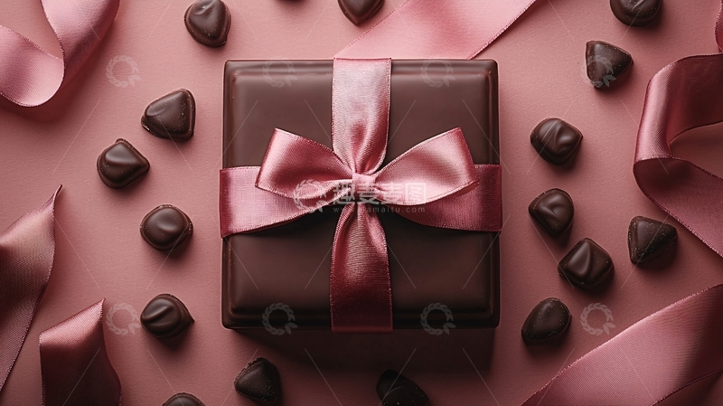 高清大图下载【趣麦麦图】粉色系礼盒巧克力