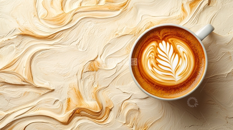 高清大图下载【趣麦麦图】咖啡拉花