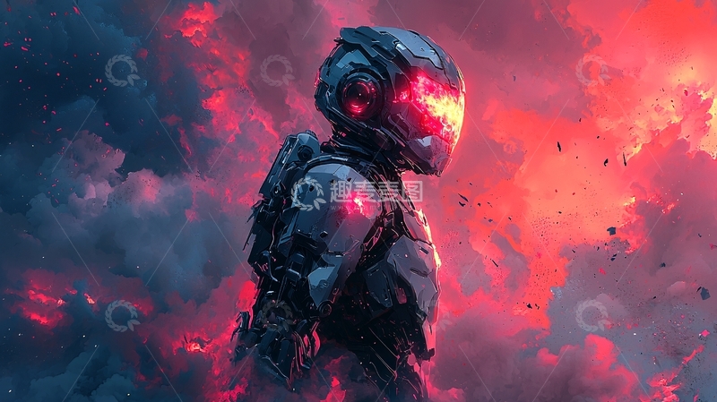 高清大图下载【趣麦麦图】未来战士
