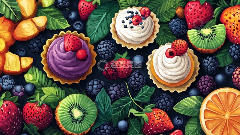 高清大图下载【趣麦麦图】水果甜点高清图片