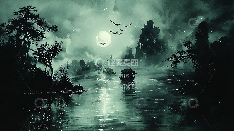 高清大图下载【趣麦麦图】水墨画