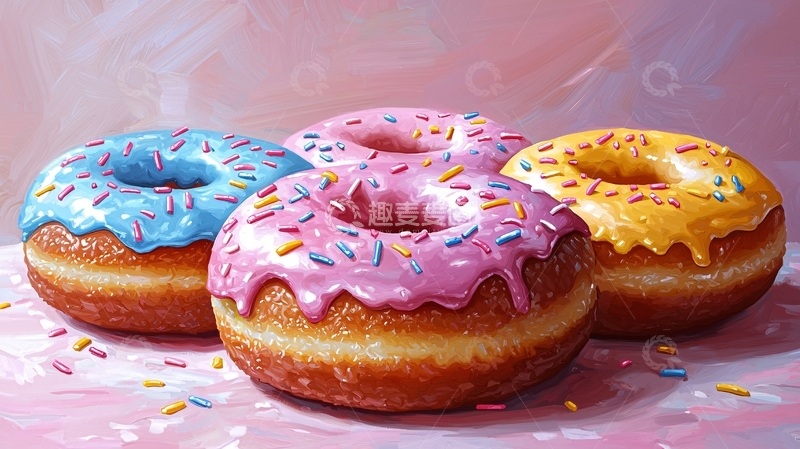 高清大图下载【趣麦麦图】甜甜圈