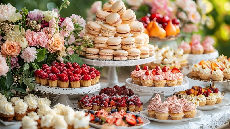 高清大图下载【趣麦麦图】精美甜品桌