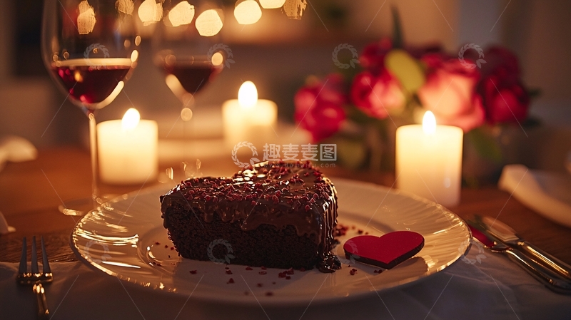 高清大图下载【趣麦麦图】烛光晚餐