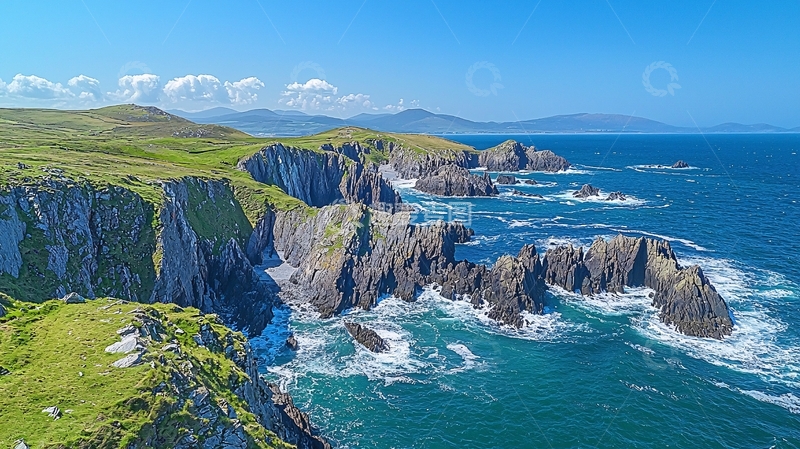 高清大图下载【趣麦麦图】爱尔兰海岸线