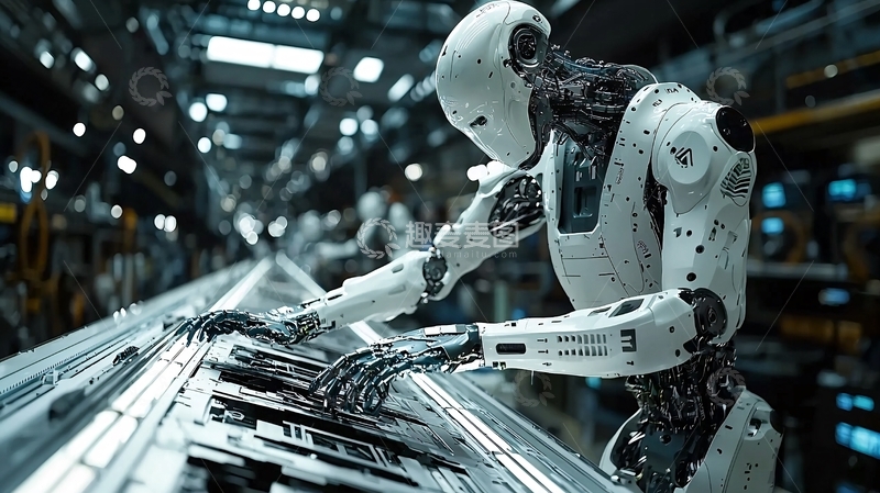 高清大图下载【趣麦麦图】未来科技感机器人