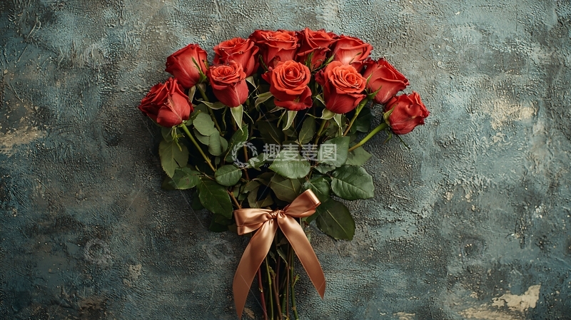高清大图下载【趣麦麦图】红玫瑰花束