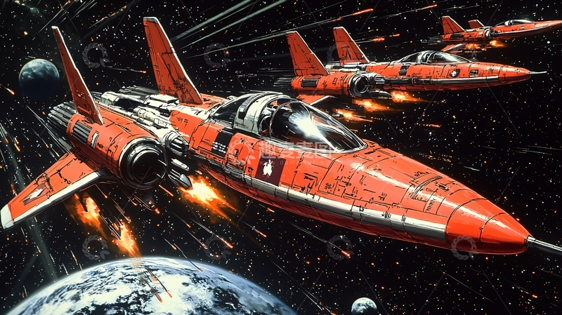 高清大图下载【趣麦麦图】太空战机