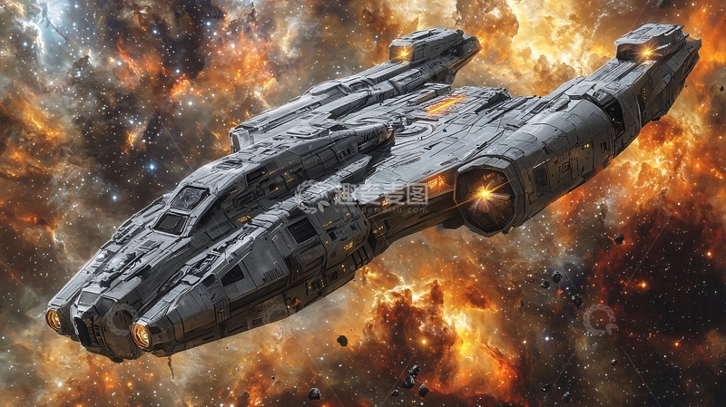 高清大图下载【趣麦麦图】宇宙飞船