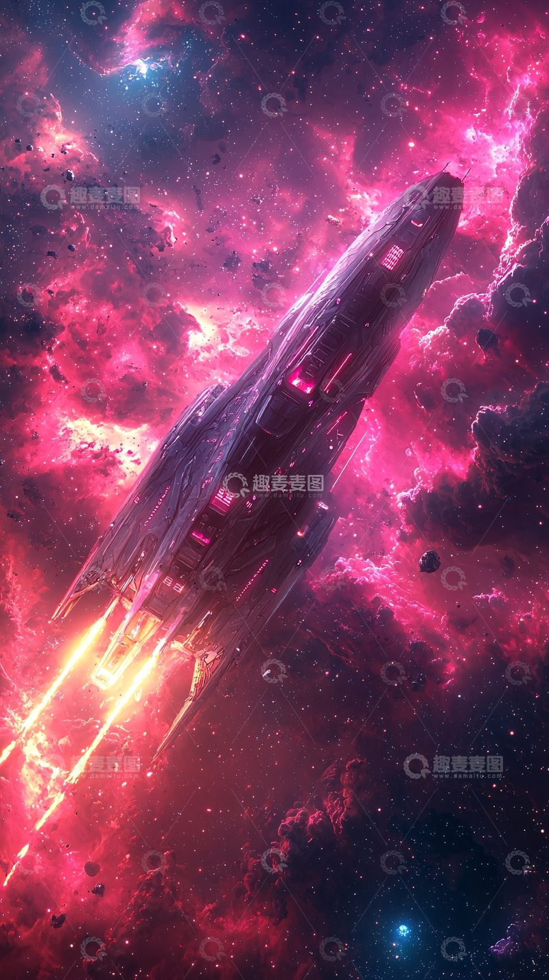 高清大图下载【趣麦麦图】宇宙飞船