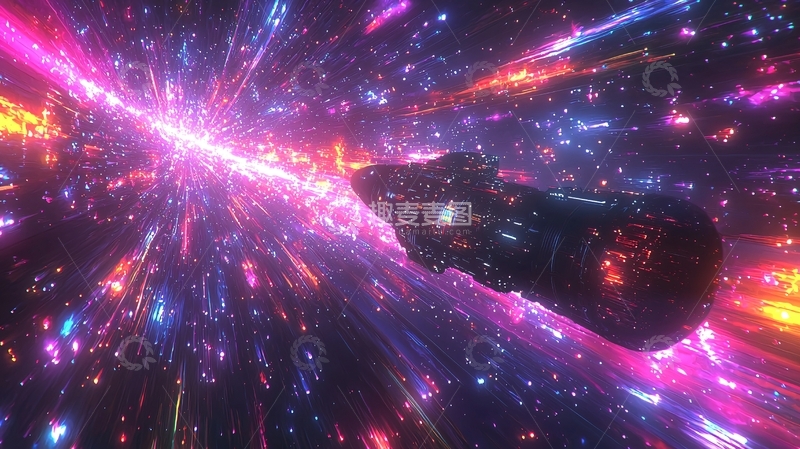 高清大图下载【趣麦麦图】宇宙飞船超光速飞行