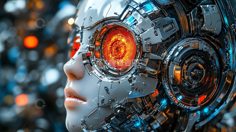 高清大图下载【趣麦麦图】机械少女