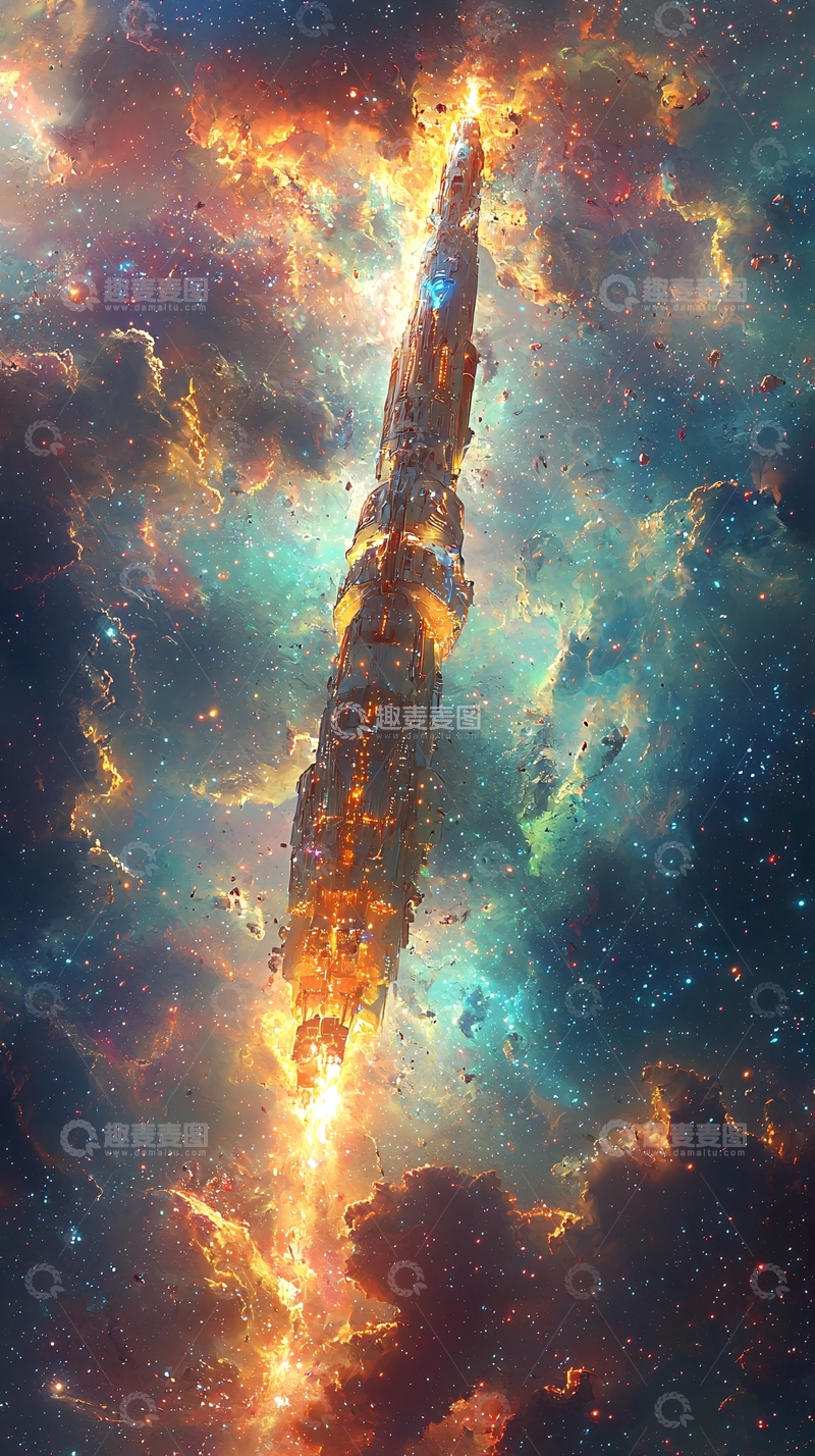 高清大图下载【趣麦麦图】宇宙中的巨型建筑