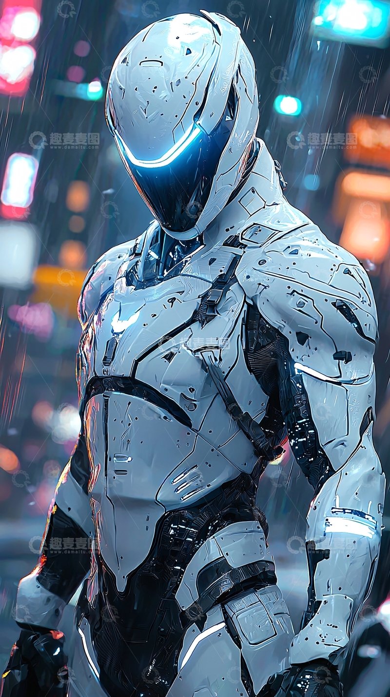 高清大图下载【趣麦麦图】未来科技战士