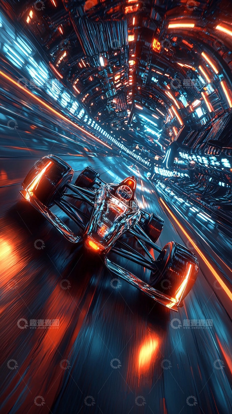 高清大图下载【趣麦麦图】未来赛车
